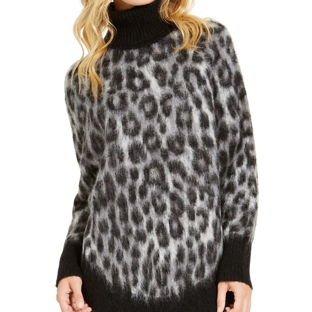 NWT Michael Kors Animal Print Caftan Sweater M